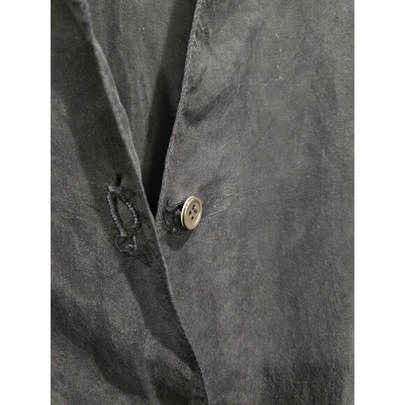 Standard James Perse Size 1 Black Button Down Tie Waist Soft Dress |‎ Small - Picture 5 of 11